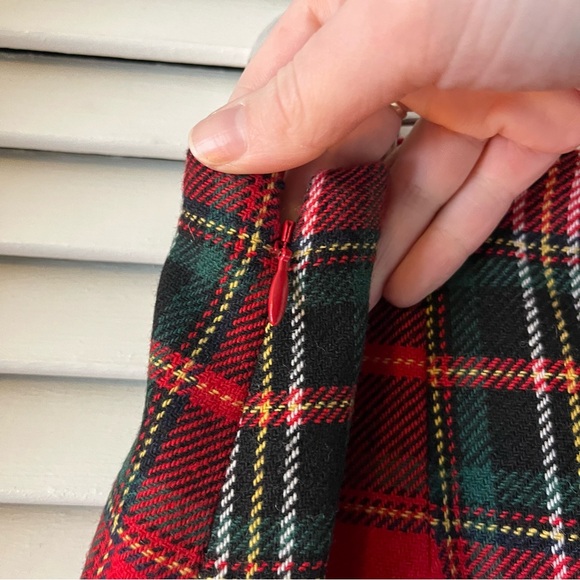 NWT Talbots Plaid Faux Wrap Skirt Size 16 Petite - Picture 7 of 10